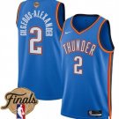 Men's Oklahoma City Thunder #2 Shai Gilgeous-Alexander Blue 2025 Finals Icon Edition Stitched Jersey