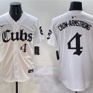Men's Chicago Cubs #4 Pete Crow-Armstrong White 'Gothic North Side Edition' Vapor Premier Jersey