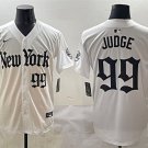 Men's New York Yankees #99 Aaron Judge White 'Gothic Legacy Edition' Vapor Jersey