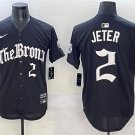 Men's New York Yankees #2 Derek Jeter Black 'Gothic Legacy Edition' Vapor Premier Limited Jersey