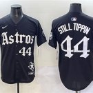 Men's Houston Astros #44 Still Tippin Black Gothic 'Houston Born Barrio Raised' Limited Jersey