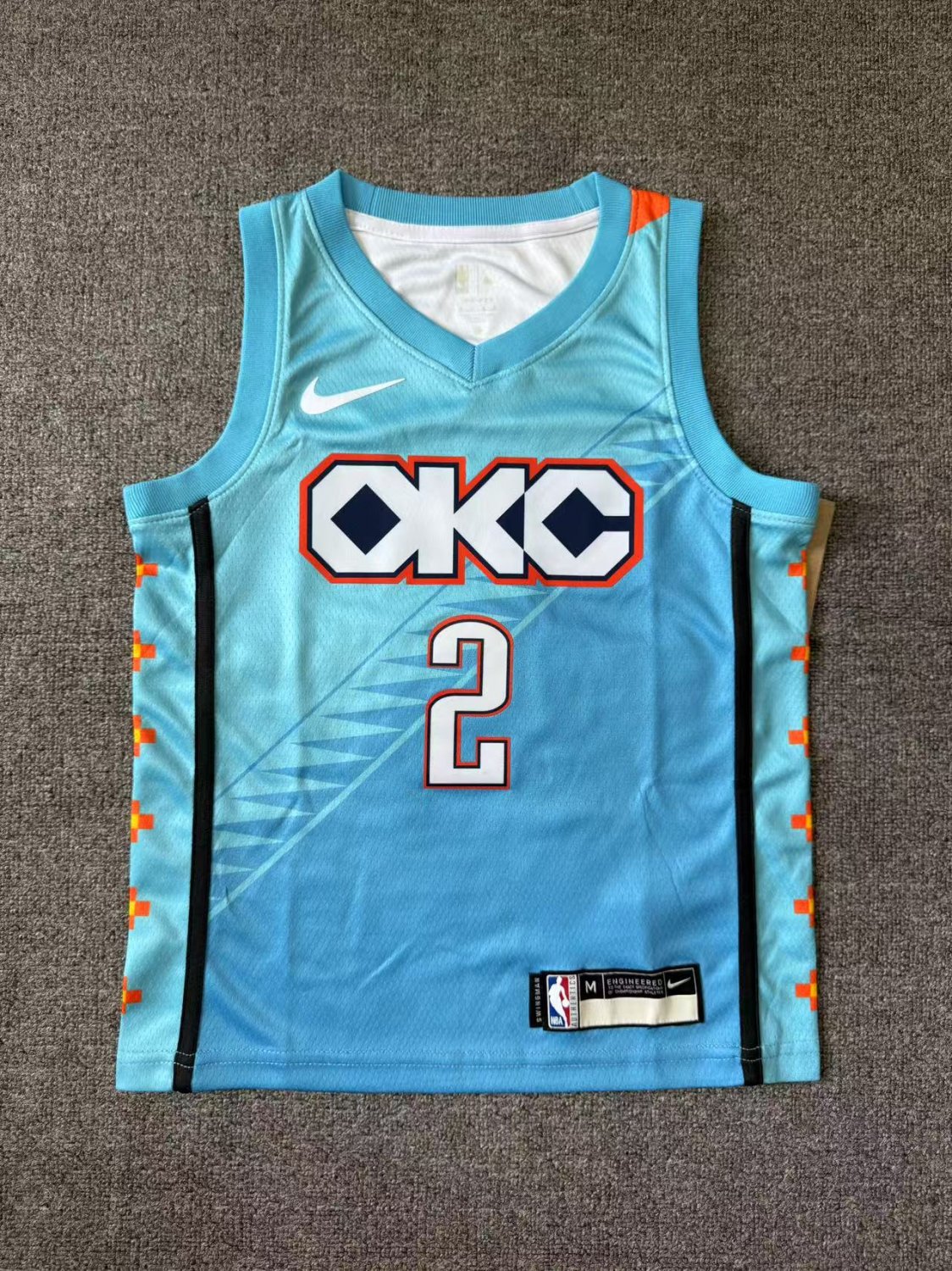 Youth Oklahoma City Thunder #2 Shai Gilgeous Alexander Icon Jersey Blue