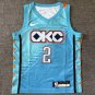 Youth Oklahoma City Thunder #2 Shai Gilgeous Alexander Icon Jersey Blue