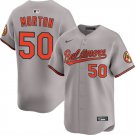 Men's Baltimore Orioles #50 Charlie Morton Gray 2025 Limited Stitched Baseball Jersey