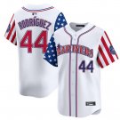 Men's Seattle Mariners #44 Julio Rodríguez White 2025 Independence Day Limited Jersey