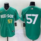 Men's Boston Red Sox #57 Greg Weissert Green 2025 City Connect Limited Stitched Jersey