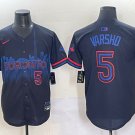 Toronto Blue Jays #5 Daulton Varsho Navy 2024 City Connect Limited Stitched Jersey