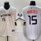Men's Houston Astros #15 Isaac Paredes White 2025 City Connect Limited Stitched Jersey