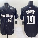 Men's San Diego Padres #19 Tony Gwynn Black Gothic Edition Vapor Limited Stitched Jersey