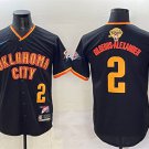 Men's Oklahoma City Thunder #2 Shai Gilgeous-Alexander Black 2025 Finals Vapor Stitched Jersey