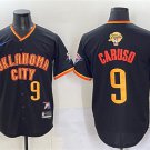 Men's Oklahoma City Thunder #9 Alex Caruso Black 2025 Finals Vapor Stitched Baseball Jersey