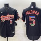 Men's Los Angeles Dodgers #5 Freddie Freeman Black Mexico Cool Base Stitched Baseball Jersey