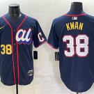 Men's American League #38 Steven Kwan Navy 2025 All-Star Edition Limited Stitched Baseball Jersey