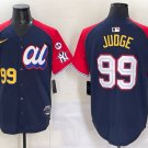 Men's American League #99 Aaron Judge Navy/Red Alternate 2025 All-Star With Patch Edition Jersey