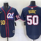 Men's American League #50 Kristofer Bubic Navy 2025 All-Star Edition Limited Stitched Jersey