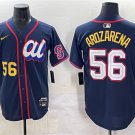 Men's American League #56 Randy Arozarena Navy 2025 All-Star Edition Limited Stitched Jersey