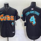 Men's Chicago Cubs #4 Pete Crow-Armstrong Black 'Graffiti North Side Edition' Vapor Premier Jersey