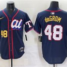 Men's American League #48 Jacob deGrom Navy 2025 All-Star Edition Limited Stitched Jersey