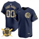 Chicago Cubs Active Player Custom Navy Armed Forces Day Vapor Limited Jersey