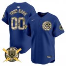 Chicago Cubs Active Player Custom Royal Armed Forces Day Vapor Limited Stitched Jersey