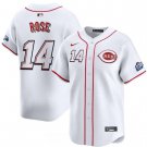 Men's Cincinnati Reds #14 Pete Rose White 2025 Speedway Classic Home Limited Stitched Jersey