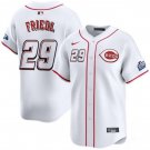 Men's Cincinnati Reds #29 TJ Friedl White 2025 Speedway Classic Home Limited Stitched Jersey