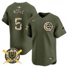 Men's Chicago Cubs #5 Christopher Morel Green Armed Forces Day Vapor Limited Jersey