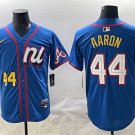 Men's National League #44 Hank Aaron Blue 2025 All-Star Edition Limited Stitched Baseball Jersey