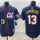 Men's American League #13 Junior Caminero Navy 2025 All-Star Edition Limited Stitched Jersey