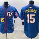 Men's National League #15 Hunter Goodman Blue 2025 All-Star Edition Limited Stitched Jersey