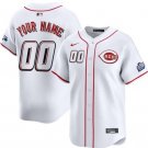 Men's Cincinnati Reds Active Player Custom White 2025 Speedway Classic Home Limited Jersey