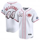 Men's Cincinnati Reds #44 Elly De La Cruz White 2025 Speedway Classic Home Limited Jersey