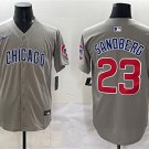 Men's Chicago Cubs #23 Ryne Sandberg Gray Limited Stitched Baseball Jersey
