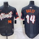 Men's San Francisco Giants #14 Patrick Bailey Black 2025 City Connect Limited Jersey