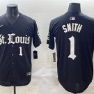 Men's St. Louis Cardinals #1 Ozzie Smith Black 'Gothic Legacy Edition' Vapor Premier Limited Jersey