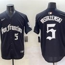 Men's San Francisco Giants #5 Mike Yastrzemski Black 'Gothic Fog Edition' Vapor Premier Jersey