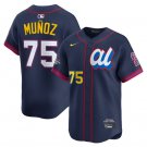 Men's American League #75 Andrés Muñoz Navy 2025 All-Star Edition Limited Stitched Jersey
