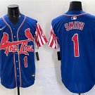 Men's St. Louis Cardinals #1 Ozzie Smith Royal Independence Day Vapor Premier Limited Jersey