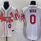 Men's St. Louis Cardinals #0 Masyn Winn White Independence Day Vapor Premier Limited Jersey