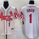 Men's St. Louis Cardinals #1 Ozzie Smith White Independence Day Vapor Premier Limited Jersey