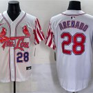Men's St. Louis Cardinals #28 Nolan Arenado White Independence Day Vapor Jersey