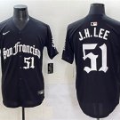 Men's San Francisco Giants #51 Jung Hoo Lee Black 'Gothic Fog Edition' Vapor Premier Limited Jersey