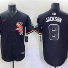 Men's Chicago White Sox #8 Bo Jackson Black Mexico Limited Stitched Baseball Jersey