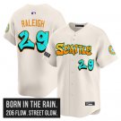 Men's Seattle Mariners #29 Cal Raleigh Cream 2025 ‘Graffiti Emerald Drop Edition Jersey