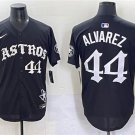 Men's Houston Astros #44 Yordan Alvarez Black Gothic 'Houston Born Barrio Raised' Jersey