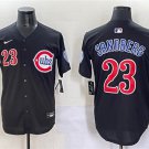 Men's Chicago Cubs #23 Ryne Sandberg Black Limited Stitched Baseball Jersey