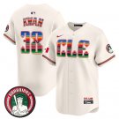 Men's Cleveland Guardians #38 Steven Kwan Cream Mexico Vapor Premier Limited Stitched Jersey