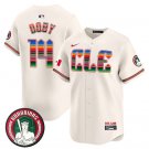 Men's Cleveland Guardians #14 Larry Doby Cream Mexico Vapor Premier Limited Stitched Jersey