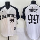 Men's New York Yankees #99 Aaron Judge White/Black 'Gothic Legacy Edition' Vapor Premier Jersey
