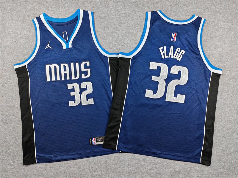 Men's Dallas Mavericks #32 Cooper Flagg Navy 2025 City Edition Stitched Basketball Jersey